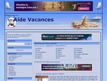 Tablet Screenshot of aide-vacances.com